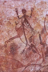 Frühe Röntgenaufnahme von Vogel und menschlicher Figur